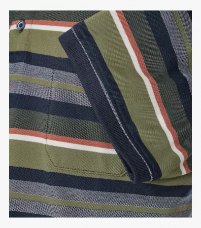Tricou polo barbati CASA MODA verde dungi [3]