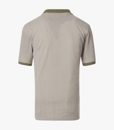 Tricou polo barbati CASA MODA bej cerculete oliv/albastru [1]