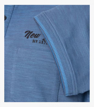Tricou polo bumbac barbati CASA MODA New York albastru [3]