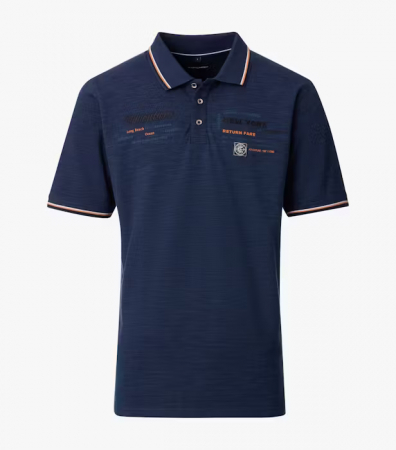 tricouri polo - Tricou polo bumbac barbati CASA MODA New York indigo