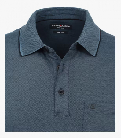 Tricou polo barbati CASA MODA 993106500 turcoaz inchis [2]