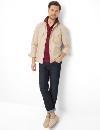 Tricou polo barbati BRAX PEPE  rosu inchis [4]