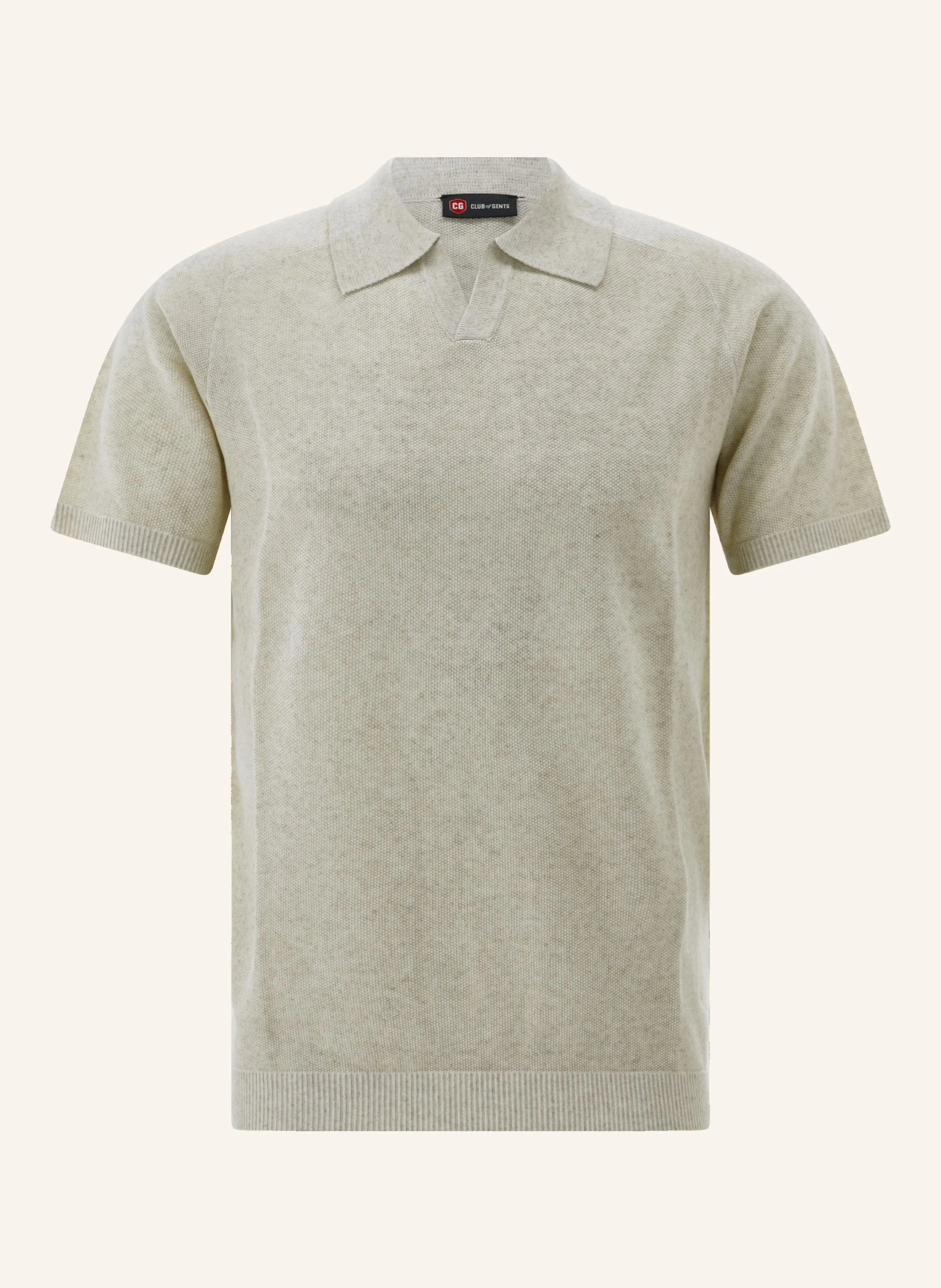 Tricouri - Tricou polo in/lyocell barbati CG CLUB of GENTS Bevan bej