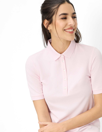 Tricou polo bumbac femei BRAX CLEO roz deschis [5]
