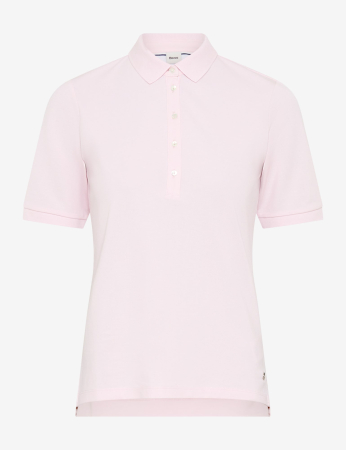 Articole femei - Tricou polo bumbac femei BRAX CLEO roz deschis
