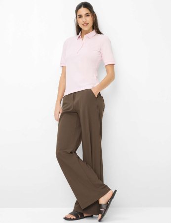 Tricou polo bumbac femei BRAX CLEO roz deschis [4]