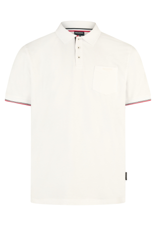 Tricouri - Tricou polo Jerseu bumbac organic barbati HECHTER alb