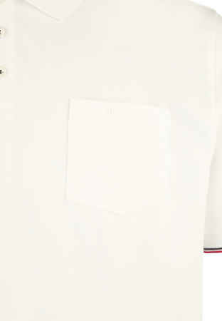 Tricou polo Jerseu bumbac organic barbati HECHTER alb [2]