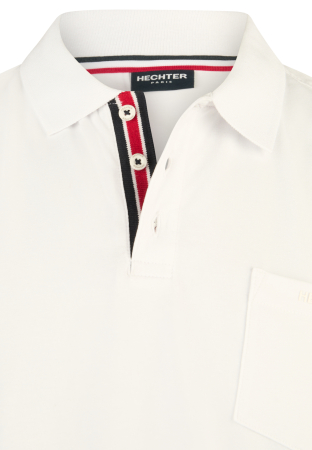 Tricou polo Jerseu bumbac organic barbati HECHTER alb [3]