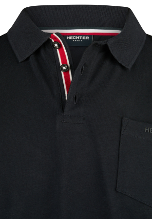 Tricou polo Jerseu bumbac organic barbati HECHTER bleumarin [2]