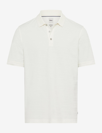 tricouri polo - Tricou polo bumbac barbati BRAX PACO JS alb