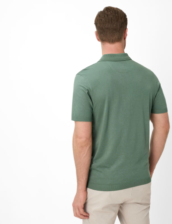 Tricou polo bumbac/modal barbati BRAX PARVIS verde [3]