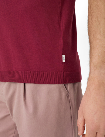 Tricou polo bumbac/modal barbati BRAX PARVIS  visiniu [6]