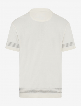 Tricou polo barbati bumbac/modal BRAX PAVEL crem [1]
