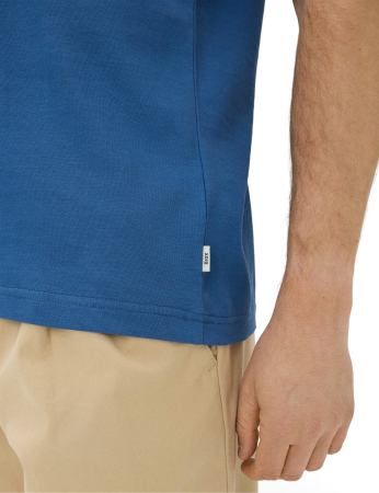 Tricou henley barbati BRAX PELE albastru [6]