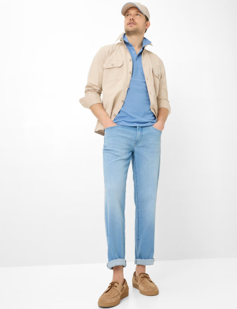 Tricou polo barbati BRAX PEPE  albastru deschis [4]