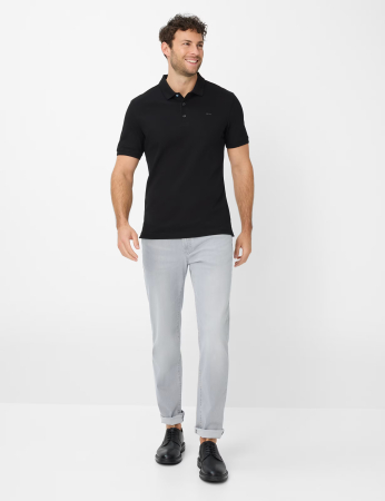 Tricou polo bumbac barbati BRAX PETE  negru [4]