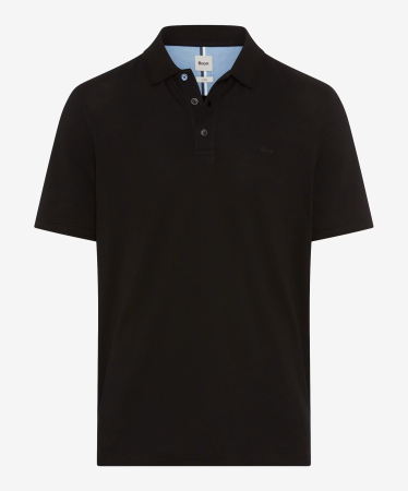 tricouri polo - Tricou polo bumbac barbati BRAX PETE  negru