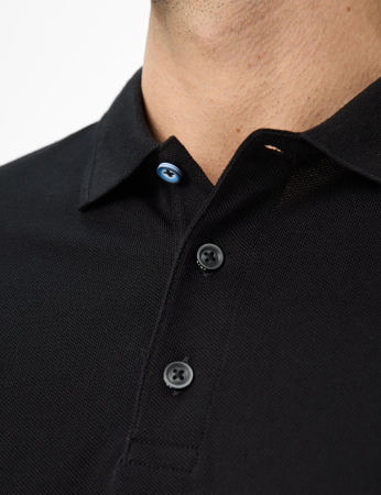 Tricou polo bumbac barbati BRAX PETE  negru [6]