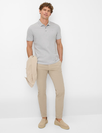 Tricou polo bumbac barbati BRAX PETE  gri [4]