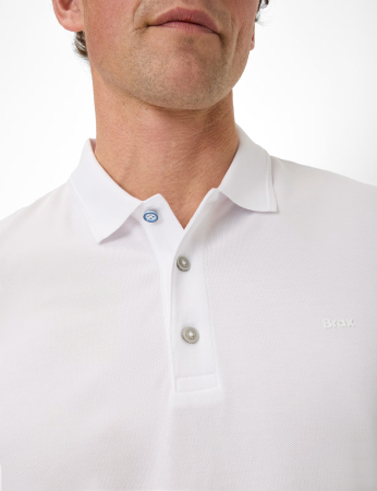 Tricou polo bumbac barbati BRAX PETE alb [6]