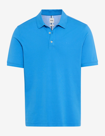 tricouri dupa stil - Tricou polo bumbac barbati BRAX PETE albastru
