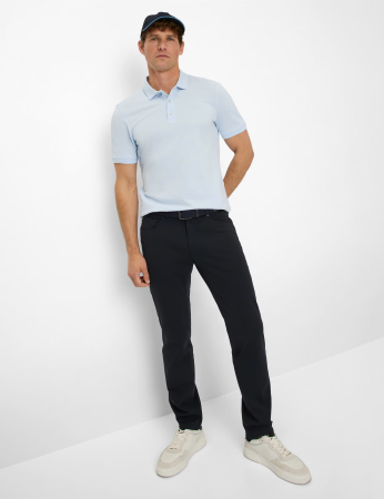 Tricou polo bumbac barbati BRAX PETE bleu [4]