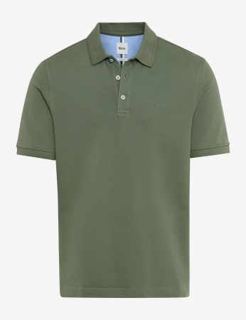 tricouri dupa stil - Tricou polo bumbac barbati BRAX PETE verde