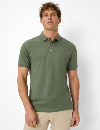 Tricou polo bumbac barbati BRAX PETE verde [2]
