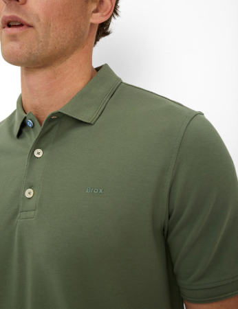 Tricou polo bumbac barbati BRAX PETE verde [6]