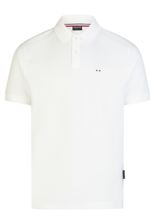 tricouri dupa stil - Tricou polo bumbac organic Pique barbati HECHTER alb