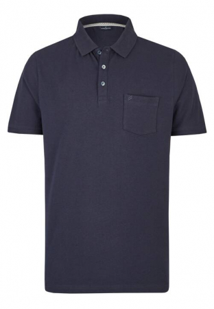 tricouri polo - Tricou polo bumbac barbati DANIEL HECHTER Pique bleumarin