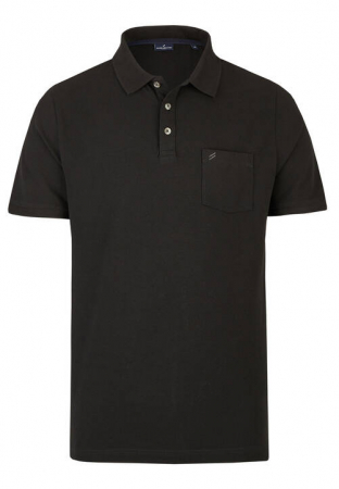 tricouri polo - Tricou polo bumbac barbati DANIEL HECHTER Pique negru