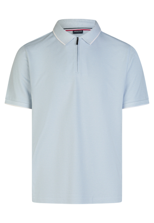 Tricouri - Tricou polo fermoar bumbac/modal Pique barbati HECHTER bleu