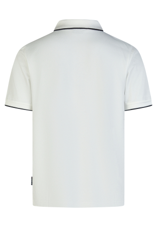Tricou polo fermoar bumbac/modal Pique barbati HECHTER alb [1]