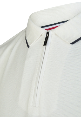 Tricou polo fermoar bumbac/modal Pique barbati HECHTER alb [2]