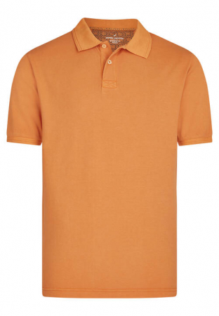 tricouri polo - Tricou polo bumbac barbati DANIEL HECHTER Pique portocaliu