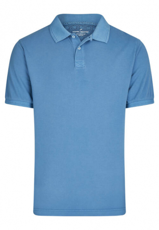 tricouri polo - Tricou polo bumbac barbati DANIEL HECHTER Pique albastru