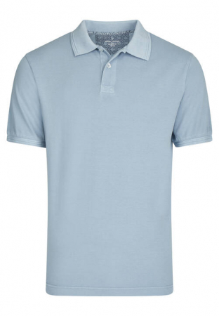 tricouri polo - Tricou polo bumbac barbati DANIEL HECHTER Pique bleu
