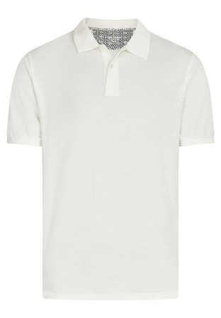 tricouri polo - Tricou polo bumbac barbati DANIEL HECHTER Pique alb