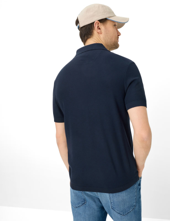 Tricou polo bumbac/modal barbati BRAX PRINCETON bleumarin [3]