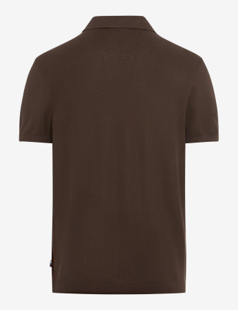 Tricou polo bumbac/modal barbati BRAX PRINCETON maro [1]