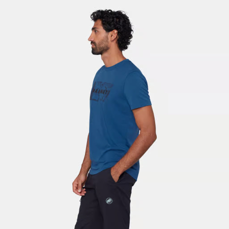 Tricou multisport barbati MAMMUT TROVAT LOGO albastru [3]
