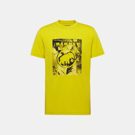 tricouri sport si outdoor - Tricou drumetii barbati MAMMUT TROVAT  galben