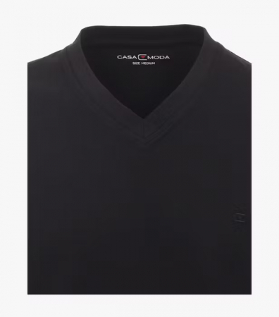 Tricou bumbac anchior barbati CASA MODA negru - set 2 bucati [2]