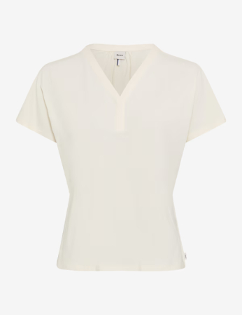 Articole femei - Tricou V Neck femei bumbac/modal BRAX CAELEN S crem