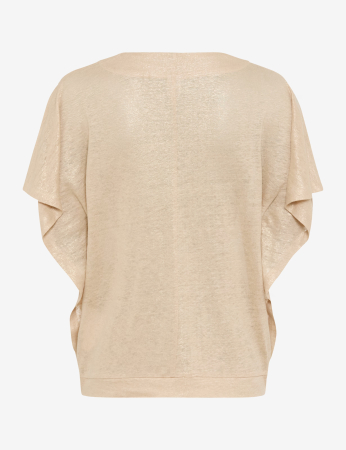 Tricou din in cu anchior femei BRAX CASSIE S bej [5]