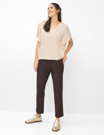 Tricou din in cu anchior femei BRAX CASSIE S bej [3]