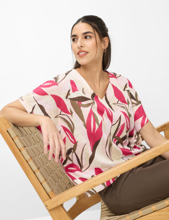 Bluza anchior in femei BRAX CASSIE roz print floral [4]