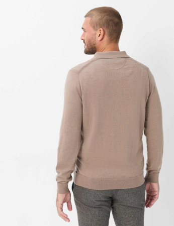 Bluza lana polo barbati BRAX PASCAL bej [4]